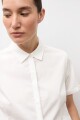 Camisa clásica manga corta blanco