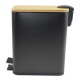 Papelera Tapa de bambú 5lt NEGRO