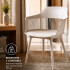 Silla Comedor ComboHome Cocina Aurora Marcela Nórdica 83Cm ® Beige 1