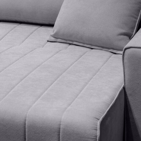 SOFA RETRÁCTIL 3 CUERPOS TELA GRIS CONNECTICUT