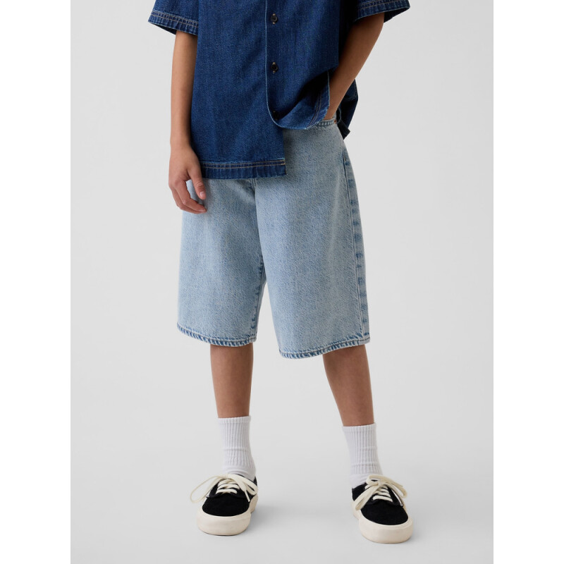 BAGGY DENIM SHORT - LIGHT WASH LIGHT WASH