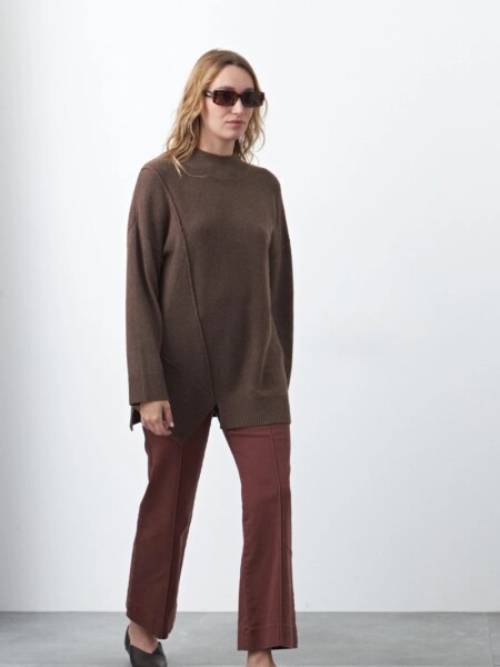 POLERA D.CASSIN CARLA CAFE