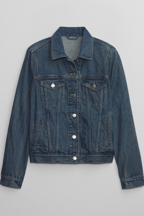 Campera De Jean Mujer Medium Wash