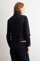 Chaqueta de jean jean oscuro