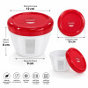 Recipiente Contenedor para Alimentos con Tapa 12 cm Recipiente Contenedor para Alimentos con Tapa 12 cm