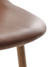 Silla de comedor JONSTRUP polipiel marrón Silla de comedor JONSTRUP polipiel marrón