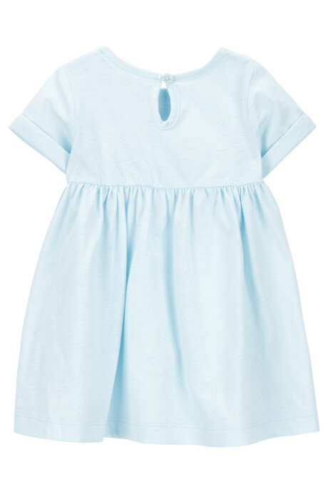 Set dos piezas de algodón, vestido y monito bombachudo Sin color