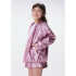 SHORTS FEM ROSA/GRAFITO