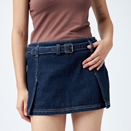 FALDA TONA Azul Oscuro