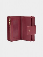 Cartera Con Bolsillo Para Móvil rojo