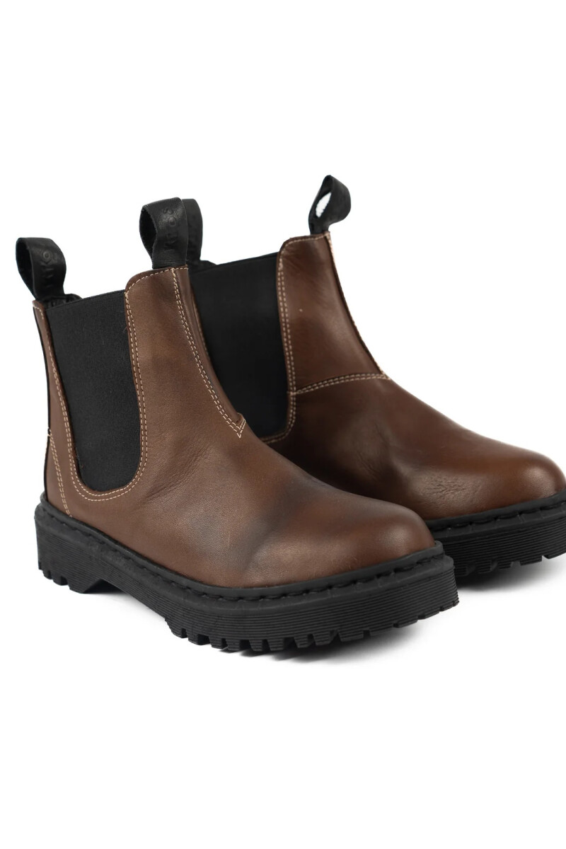 Bota Línea KIKOS modelo Jagger Cuero Chocolate