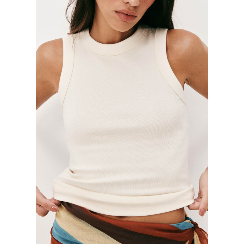 BLUSA SM FEM BEGE MESCLA