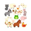 Set de stickers reposicionables Granja