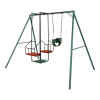 Hamaca de Plaza con silla doble y 1 hamaca de bebé, altura 2,15 mts Hamaca de Plaza con silla doble y 1 hamaca de bebé, altura 2,15 mts