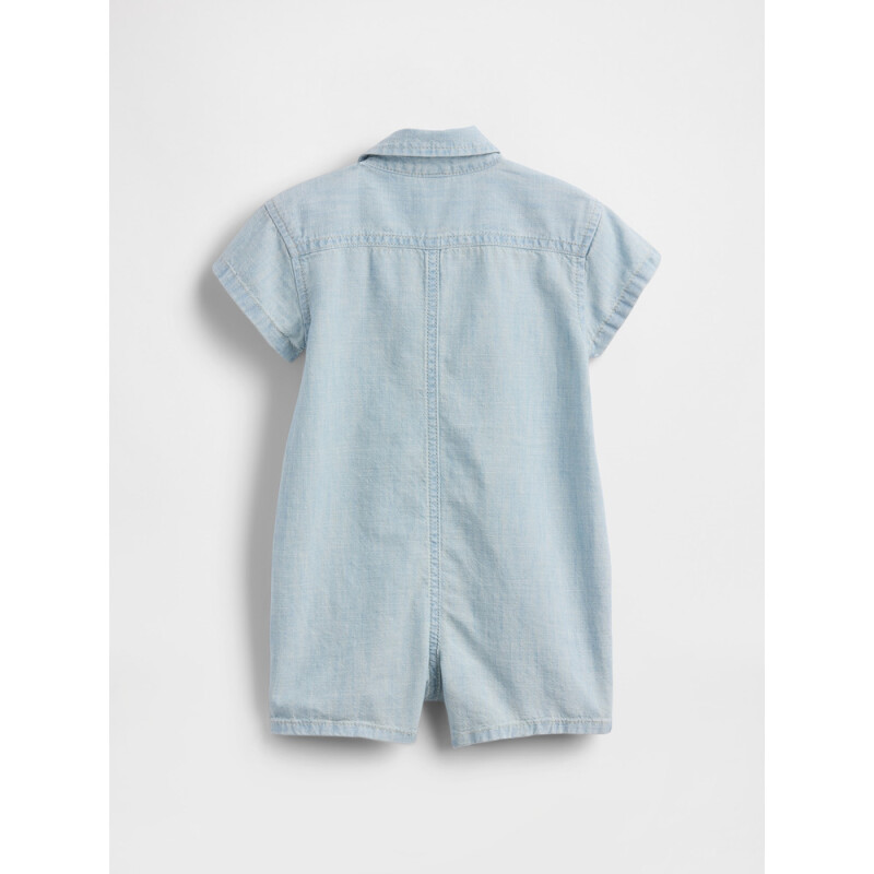 MFD B SS BTTN DOWN SHORTIE MEDIUM WASH