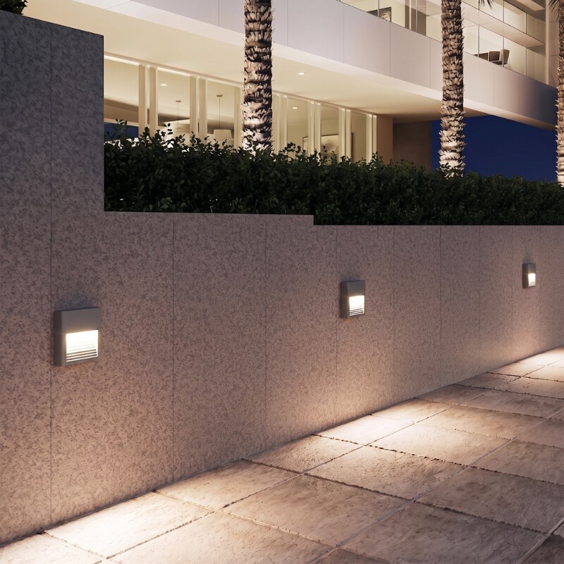 LEA1033 Luminaria LED 2W De Escalera Toronto Gris