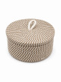 CESTO CON TAPA BEIGE