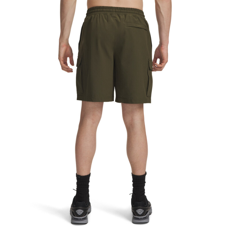 UA Vibe Woven Cargo Short-GRN GRN-308