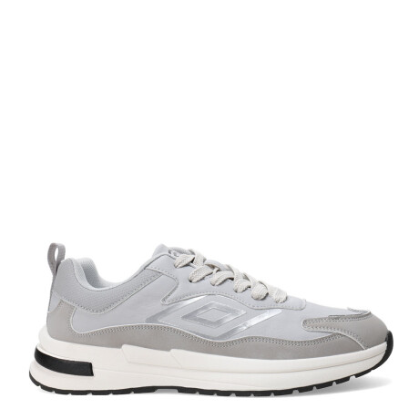 Championes de Hombre Umbro Refine Gris - Blanco