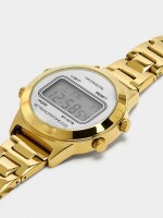 Reloj Digital Con Pulsera De Acero Inoxidable dorado