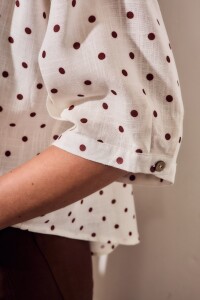 Blusa Lunares Nacar