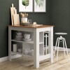 Mesa Isla de Cocina Blanco/Freijo Mesa Isla de Cocina Blanco/Freijo