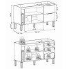 Mueble de cocina bajo mesada gris y aéreo 150 cm Cisne Mueble De Cocina Bajo Mesada Gris Y Aéreo 150 Cm Cisne