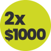 Promo 2x1000