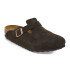 Zueco Boston Soft Footbed Suede Leather - Regular Marron