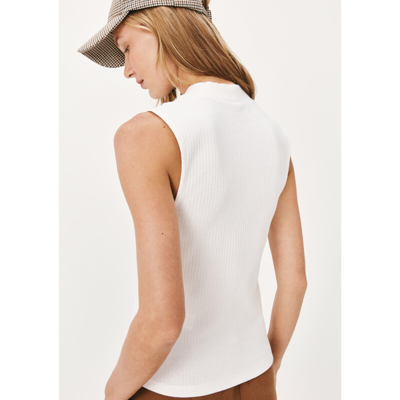 CAMISETA REGATA FEM BEGE CLARO