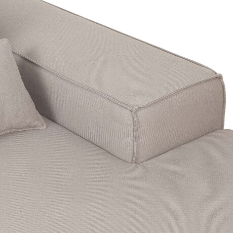 SOFÁ KAI 1 CUERPO TELA GRIS MODULAR CHAISE CON BRAZO DERECHO