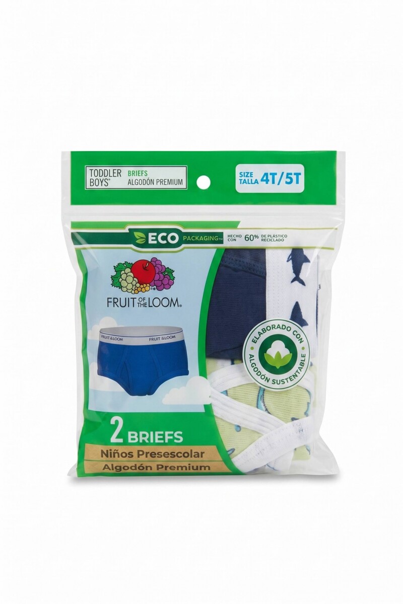 Pack x2 Slip para niño toddler MULTICOLOR