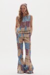Pantalón Emilia en Lino Metalizado Padma Gold Print Padma Gold Print