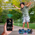 Skate Patineta Eléctrica 6.5" Con Música + Luces Led NARANJA