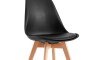 Silla de Comedor asiento Acolchonado - Eames Negro