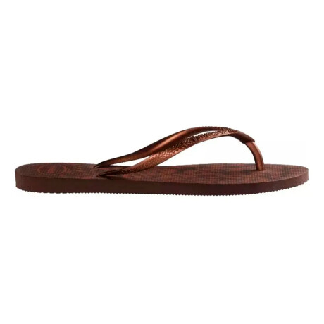 Sandalias de Mujer Havaianas Slim Animals Animal Print - Marrón Cafe