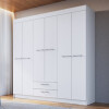 ROPERO 6 PUERTAS CON ARMADO INCLUIDO ZONA METROPOLITANA Blanco Ropero 6 Puertas Con Armado Incluido Zona Metropolitana Blanco