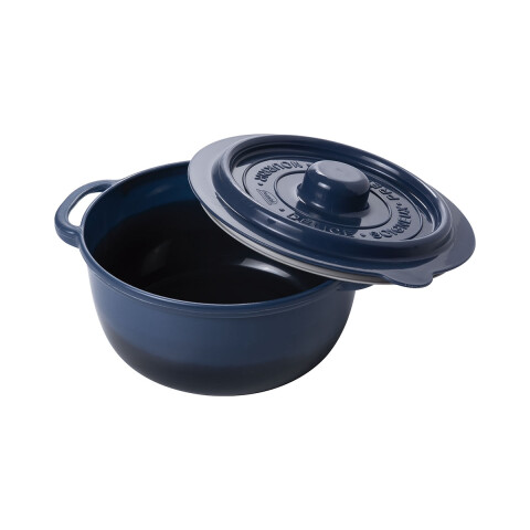 Pote Supremo Microondas Redondo 440 ml AZUL