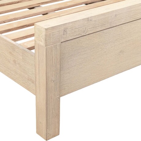 CAMA 1 1/2 PLAZA MADERA-ACACIA NATURAL-BEIGE PRINCE