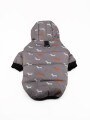 CAMPERA CON CAPUCHA 6 A 9 KG GRIS