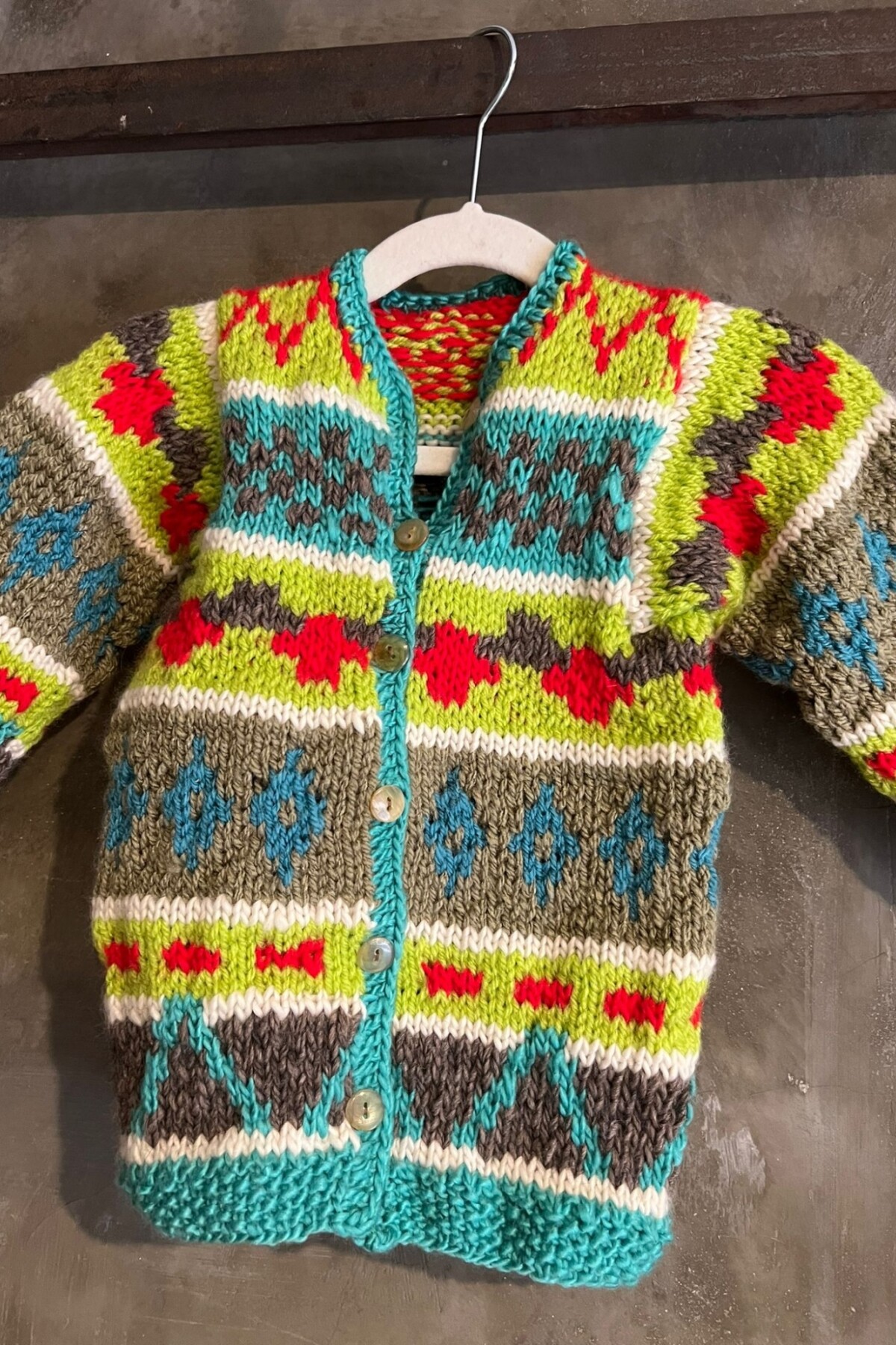 Saco Rosly Gurí Verde/celeste