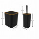Set x2 piezas baño NEGRO