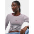 BLUSA ML FEM OFF WHITE, VINHO E AZUL CLARO