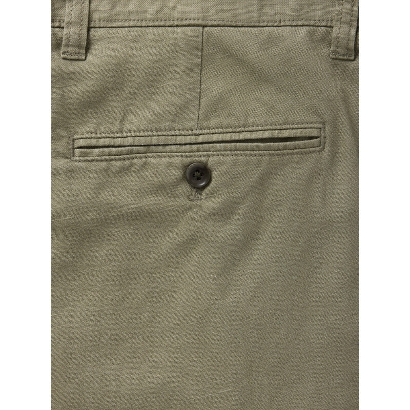 STRAIGHT LINEN PANT MESCULEN GREEN