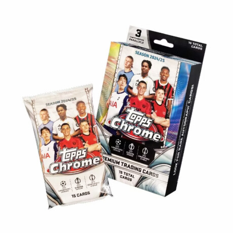 Topps Chrome Hanger - UEFA Season 2024/25 - 15 tarjetas Topps Chrome Hanger - UEFA Season 2024/25 - 15 tarjetas