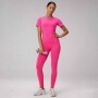 Top Feather Tech+ Short-Sleeve Mujer Pink Crush