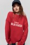 SWEATER BLESSED Rojo