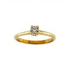 Anillo Solitario-Oro bajo-Piedra Zirconia-AN8080 conpiedra