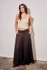 Pantalon Con Lino Safari