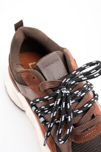 Zapatilla Combinada Chocolate